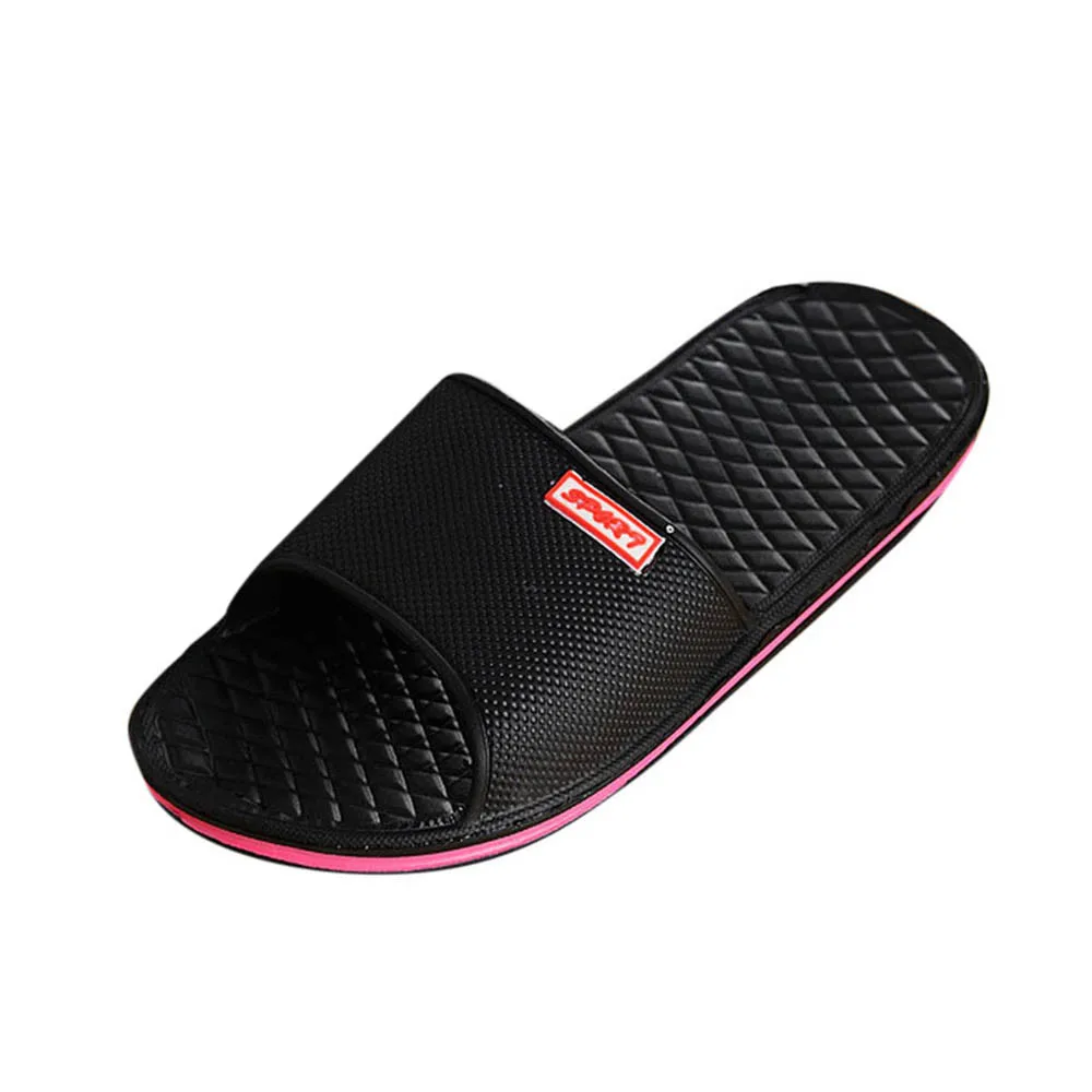 Мужская обувь плоской подошве банные шлепанцы летние сандалии для дома и улицы тапочки Повседневное Для мужчин; нескользящие Вьетнамки; пляжная обувь#5 - Цвет: Black