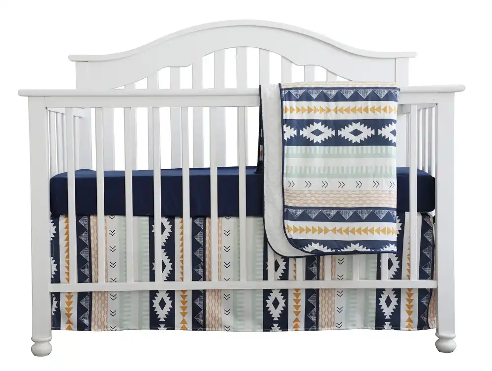 Baby Boy Crib Bedding Arizona Woodland Tribal Aztec Buck Nursery
