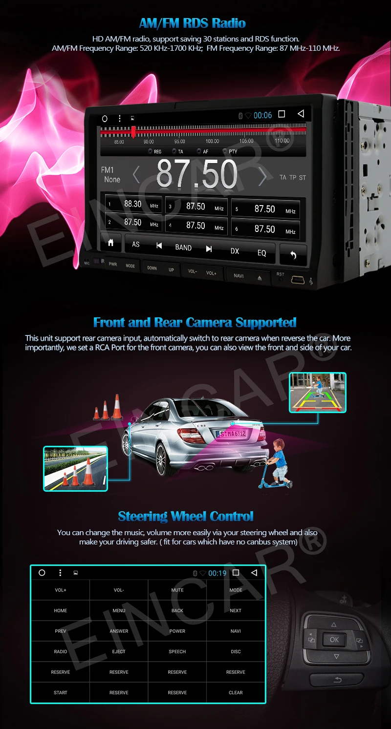 Perfect Android 6.0 Car Stereo DVD Player with GPS Navigation 2 Din Car Radio Head Unit in dash Bluetooth WiFi USB SD 1080P Video SWC 8 Perfect Android 6.0 Car Stereo DVD Player with GPS Navigation 2 Din Car Radio Head Unit in dash Bluetooth WiFi USB SD 1080P Video SWC 8