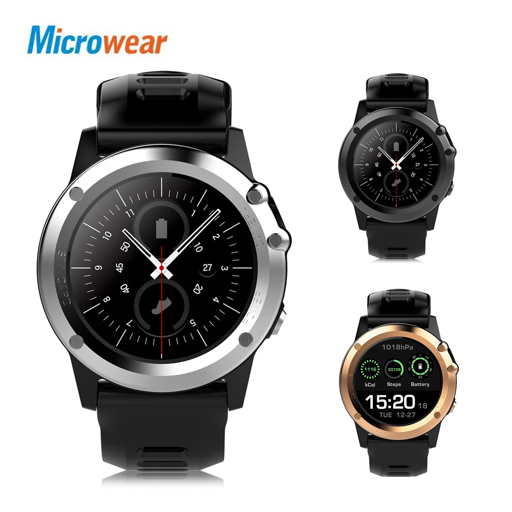  Microwear H1 3G Smartwatch Phone 1.39 inch MTK6572 Dual Core 1.2GHz 4GB ROM IP68 Waterproof 2MP Cam