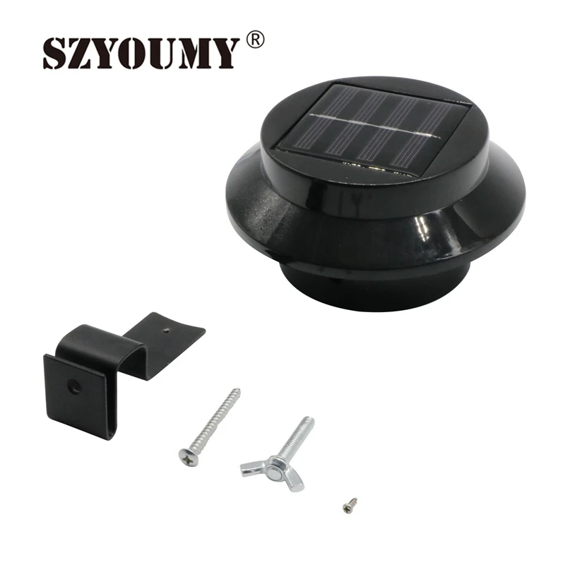 SZYOUMY, бесплатная доставка, 3 комплекта/партия светодиодный солнечный Мощность лампы уличное светодиодное освещение IP65 доказательство 6 V 0,5
