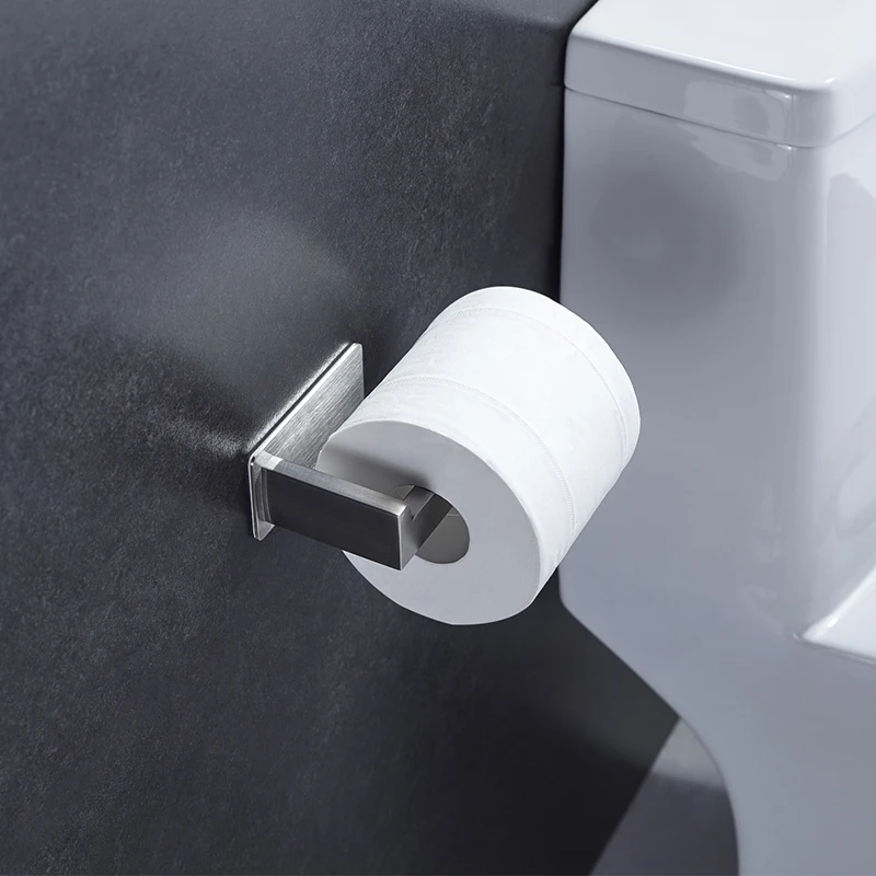 Серебристая бумага держатель из нержавеющей стали стена для ванной/туалета монтируется удобно