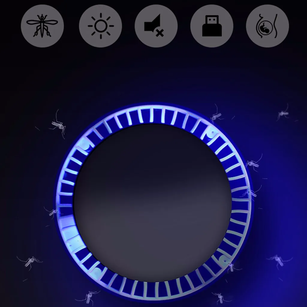 Электрический Летающий Жук Zapper убийца насекомых-комаров Светодиодный лампа ловушка лампа борьбы с вредителями комаров Ловушка Москитная репеллент