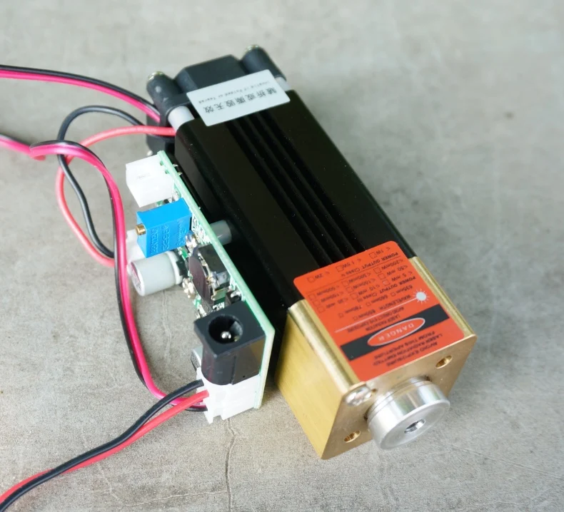 DC 12V 2A Регулируемый 635 638nm 1W Оранжевый Красный Лазерный диодный модуль Линейный