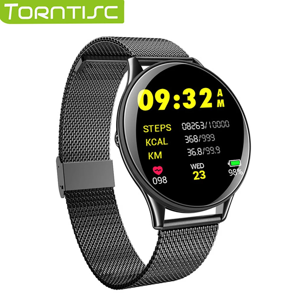

Torntisc Smartwatch IP68 waterproof Tempered glass Activity Fitness tracker Heart rate monitor Sports Men women Smart band