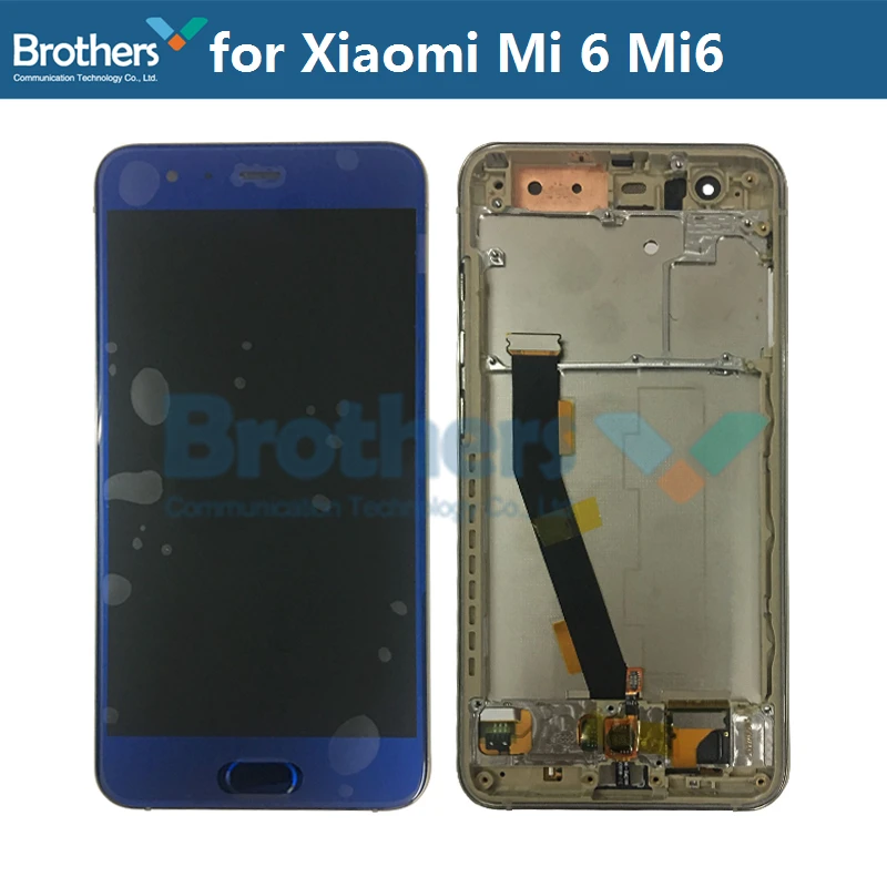 LCD Screen for Xiaomi Mi 6 LCD Display for Xiaomi 6 Mi6 With Fingerprint Frame Touch Screen Digitizer LCD Assembly Original 100% (3)