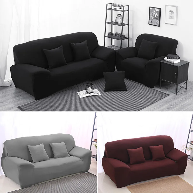 

Three Seater Protector Couch Cover Sofa Cover Slipcover Full cover 3 Colors Optional High Springy Skidproof Cloth
