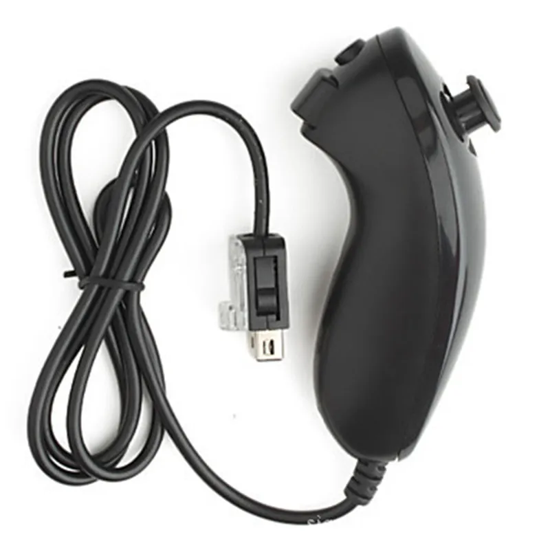 New 5 Color For Wii Nunchuck Video Game Controller Gamepad Joystick Remote For Nintendo Wii Console Portable Controller