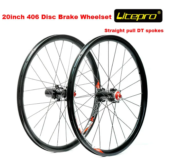 Litepro прямо тянуть 20 дюймов 406 колесная BMX велосипед дисковый тормоз колес 406 колес 100 мм/135 мм