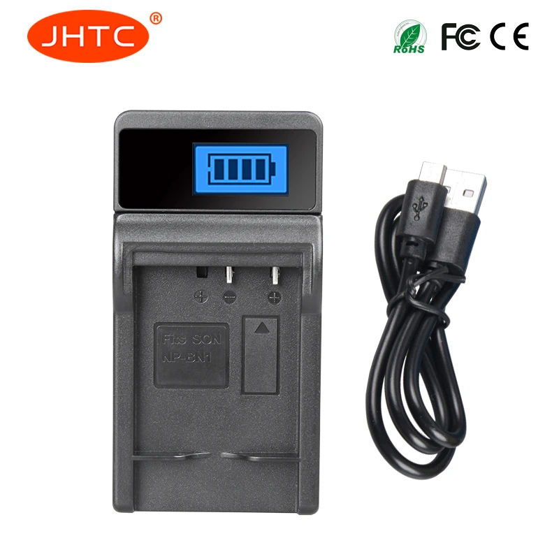 

JHTC NP-BN1 NP BN1 LCD USB Battery Charger for Sony Cyber-shot DSC-W510 W520 W530 W550 W560 W570 W580 W610 WX5 WX7