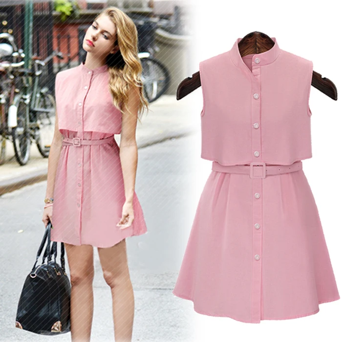 Summer Dress Style 2015 Fashion Brand Women Dress Hemp Comfortable