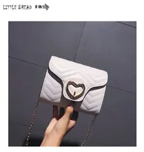 2018 Girls Party Clutch Fashion Lady Tote Striped Women Messenger Hand Bag Solid Color Chain Female Cross-body Shoulder Handbag