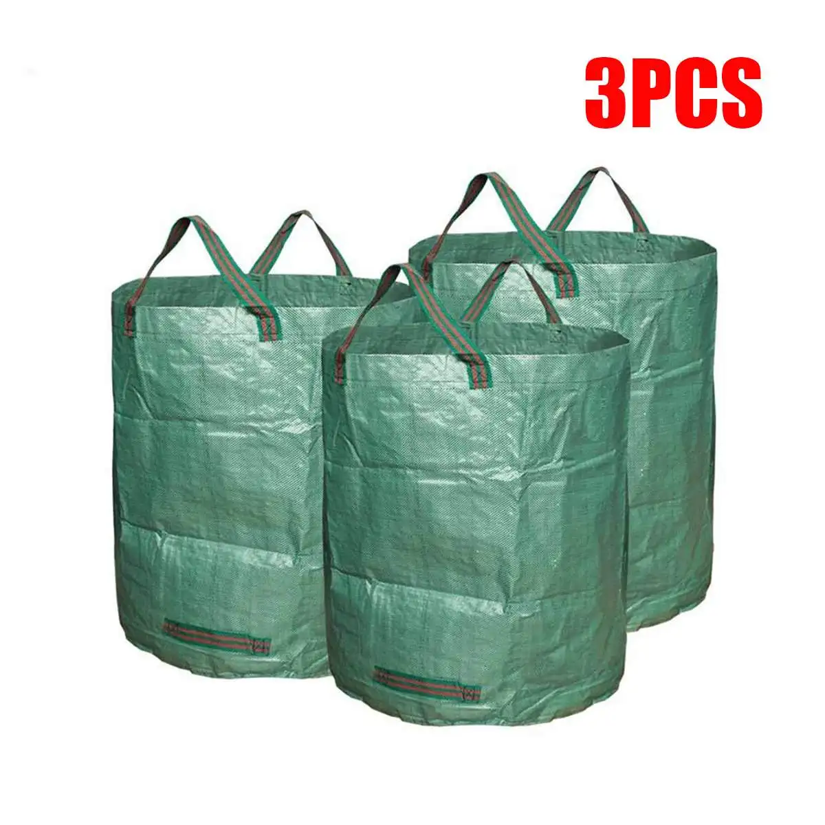 3 упаковки садовые мусорные мешки 72 галлона ветка с листьями сбор уборка корзины для хранения