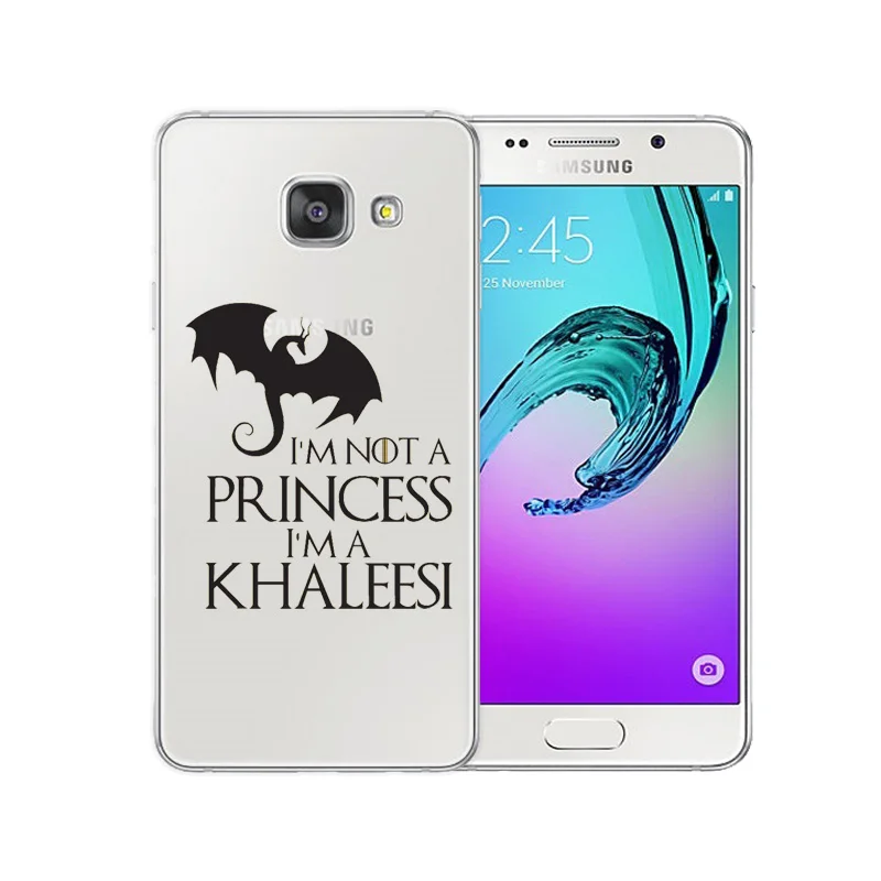 

Game Of Throne I'm Not A Princess I'm A Khaleesi Soft TPU Phone Case For Samsung Galaxy A3 A5 A7 J1 J5 J7 A510 2016 2017 Cover