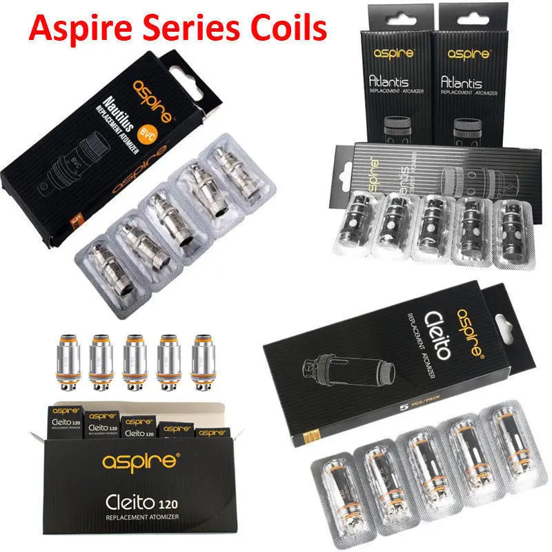 5 шт. 100 см Аутентичные Aspire Nautilus Mini X катушки 1 8 Ом гайки крепежные инструменты