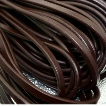 

Diy first layer pure cowhide rope bag handle rope leather strip double-layer smooth leather rope pet leash