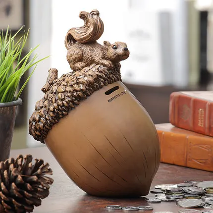 

Creative American cute coin piggy bank storage barrel children's birthday gifts decorative ornaments