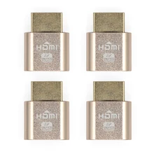 4 Pcs VGA Virtual Display Adapter HDMI 1.4 DDC EDID Dummy Plug Headless Ghost Display Emulator Video card Lock plate 4 Pcs VGA Virtual Display Adapter HDMI 1.4 DDC EDID Dummy Plug Headless Ghost Display Emulator Video card Lock plate