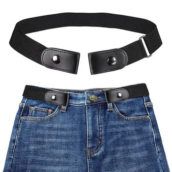 

Buckle-Free Elastic Belt No Buckle Stretch Waist Belt for Jean Pants Dresses All-shipping