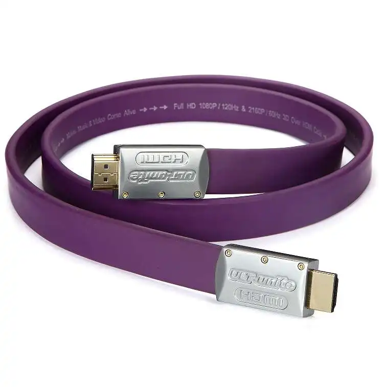 Эксклюзивный фиолетовый Стандартный HDMI 2 0 плоский длинный сертифицированный