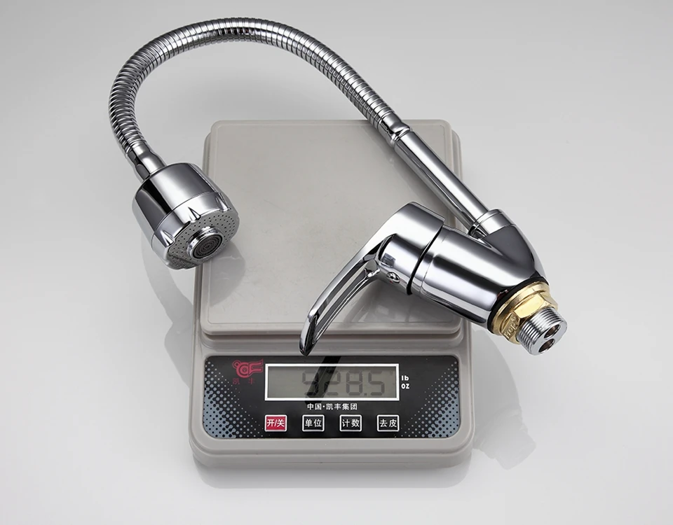 FRAP Solid Kitchen Mixer Cold and Hot flexible Kitchen Tap Single lever Hole Water Tap Kitchen Faucet Torneira Cozinha F4136-B