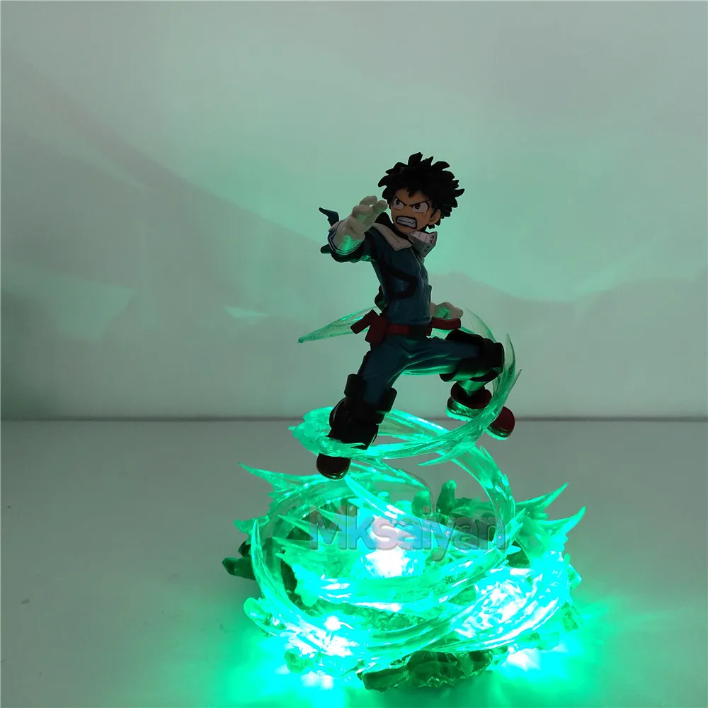 My Hero Academy Figure Bakugou Katsuki VS Midoriya Izuku DIY Модель светодиодный светильник фигурки Аниме Boku no Hero Academy Toys