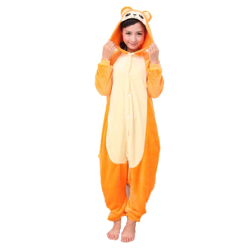 

Animal Gold Monkey Unisex Adult Onesies Onesie Pajamas Jumpsuit Hoodies Sleepwear For Adults With Back Zip for Toilet
