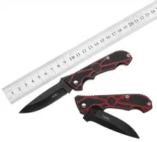 W81 Home Fruit Cutter Knife Mini Portable Key Edc Stainless Fold Camping Tactical Folding Pocket Knives Ring Outdoor Tools