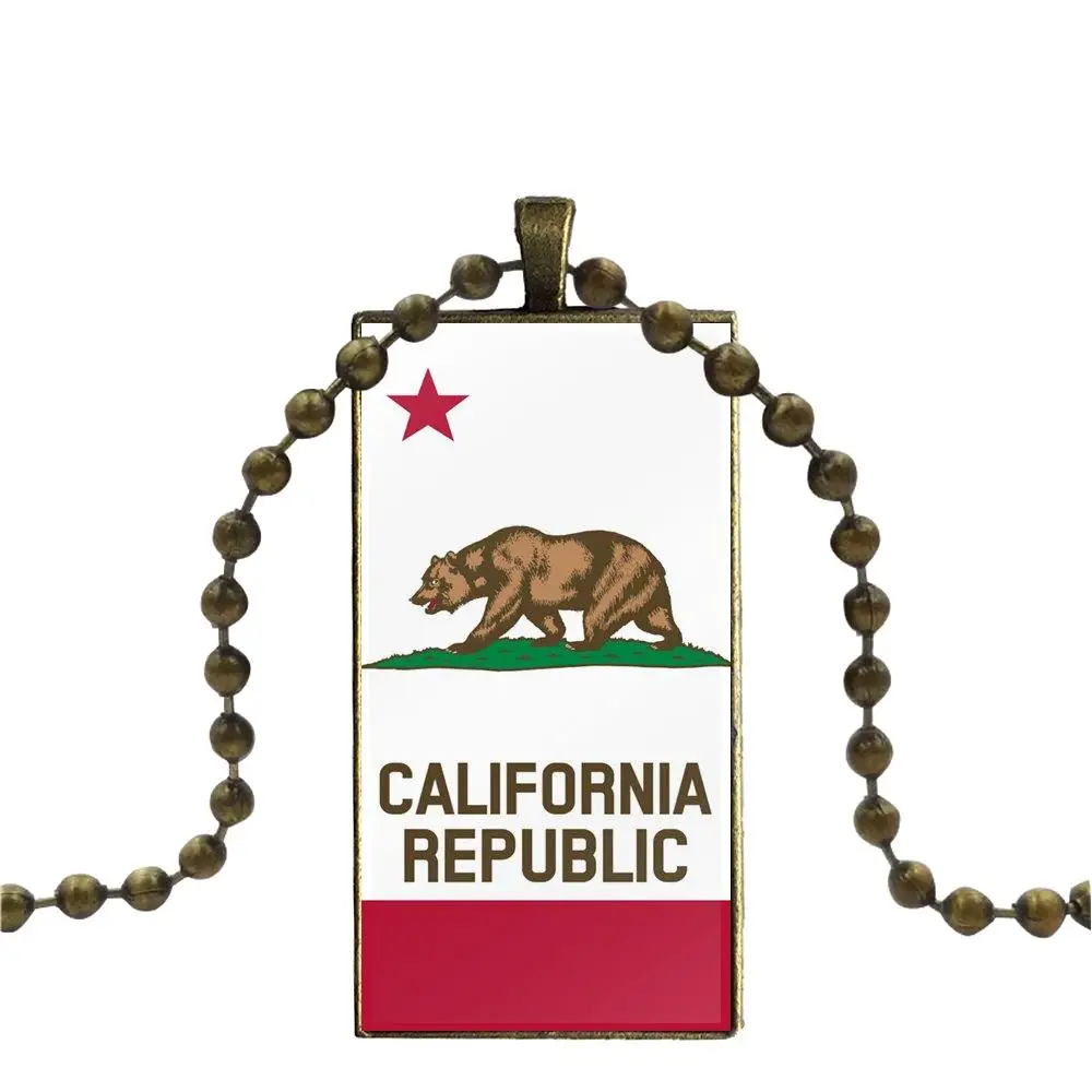 Медведь California флаг Республики для подарка на Рождество Брендовое ювелирное