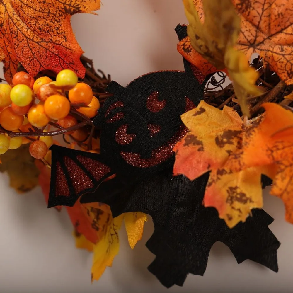 Хэллоуин кленовый лист тыквы Berry Фонари гирлянды дверь авторское настенное украшение игрушки гирлянды Хэллоуин фестиваль подарки