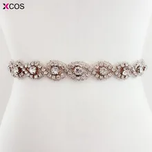 Стразы свадебный пояс Кушак белый кристалл алмаза пояс невесты для свадебного платья свадебные украшения