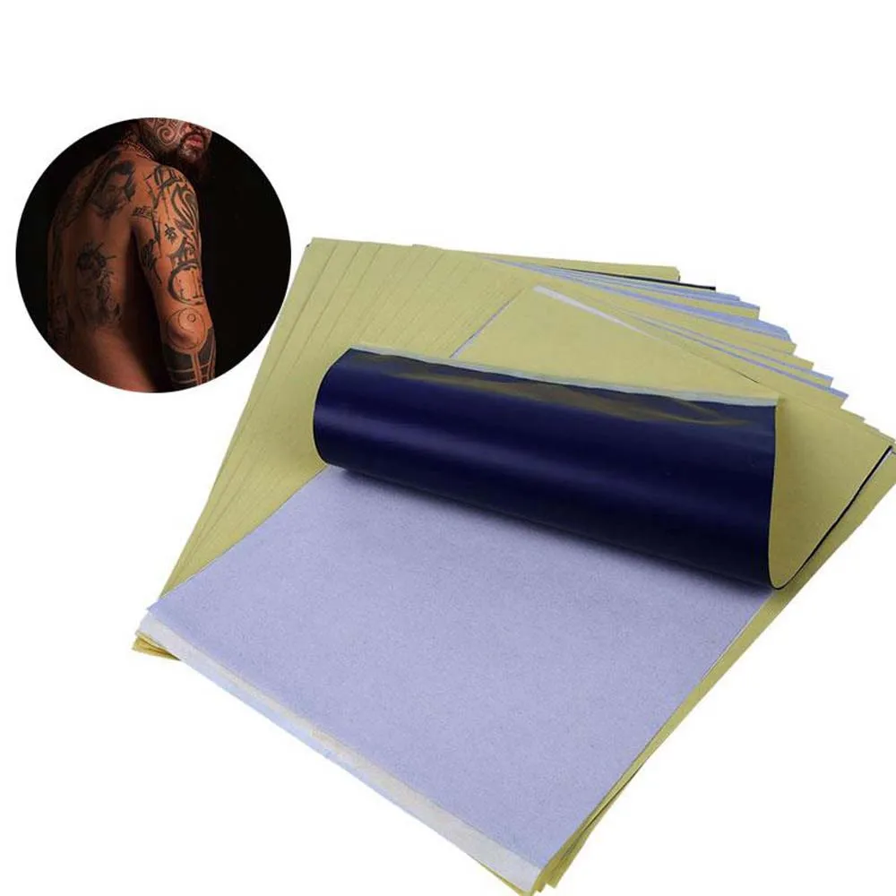 

New 1 Sheets Tattoo Transfer Carbon Paper Supply Tracing Copy Body Art Thermal Stencil A4 Size