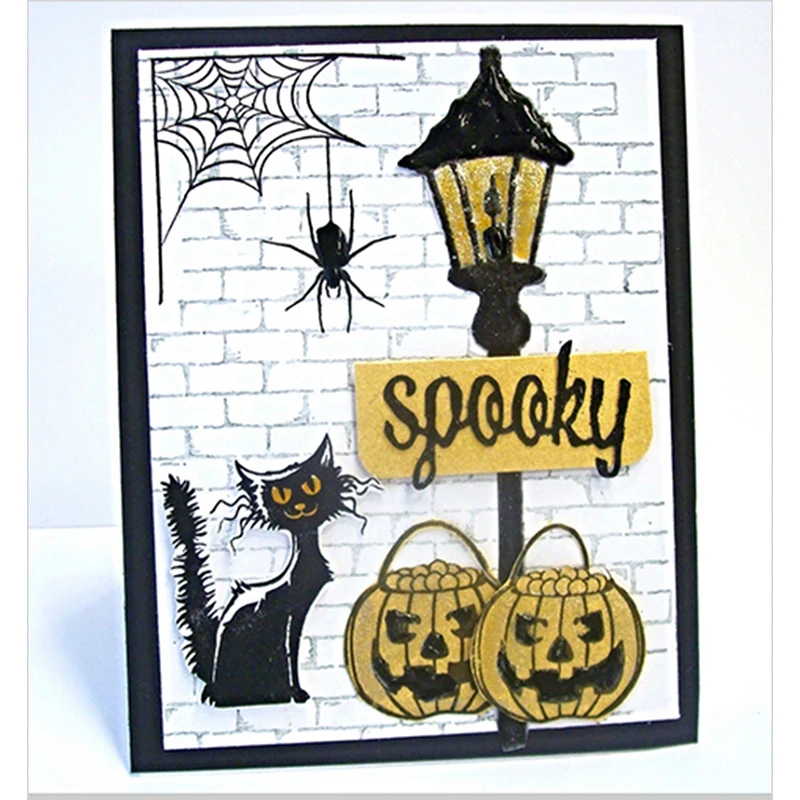 

Halloween Spooky Spider Web Bat Set Metal Cutting Dies For Photo Album Decorative Embossing DIY Paper Cards Die Cutting Template