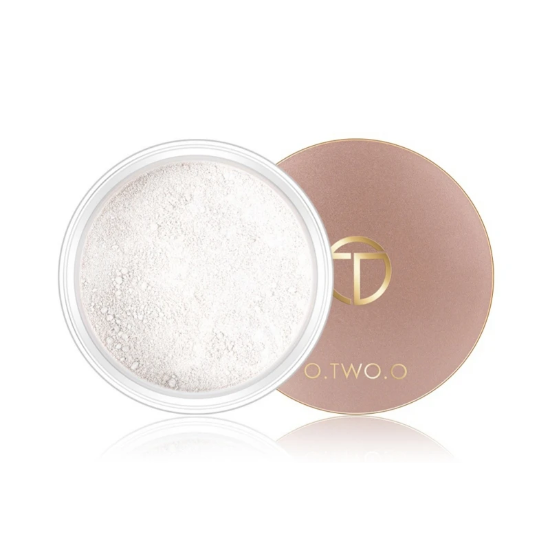 

O.TWO.O Matte Loose Face Powder Beauty Makeup Oil-Control Waterproof Finish Setting Powder With Cosmetics Puff maquiagem