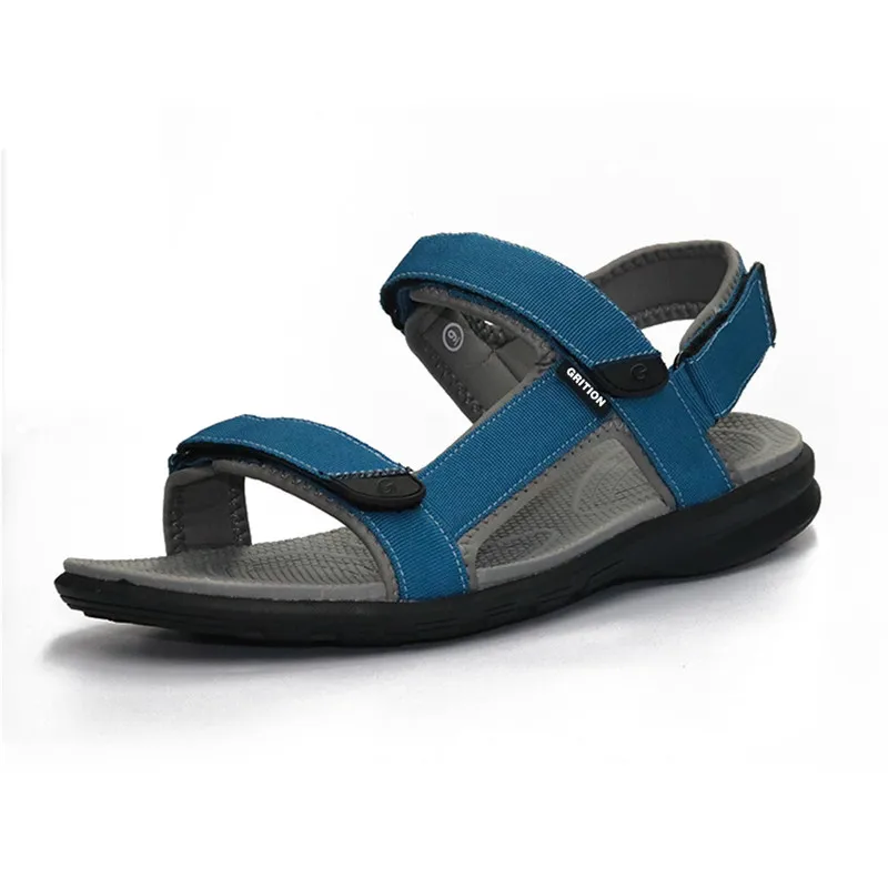 GRITION sandalias de verano al aire libre para hombre, zapatos planos para  caminar informal, cómodos, con punta abierta, ligeros y ajustables, 2020| Sandalias de hombre| - AliExpress
