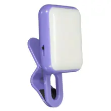 Portable Mini LED Flash Fill Selfie Light Lamp Outdoor Lighting For Phone Tablet purple