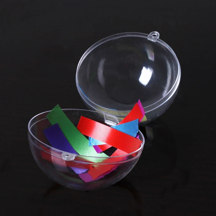10pcs Diy Romantic Design Christmas Decorations Ball Transparent