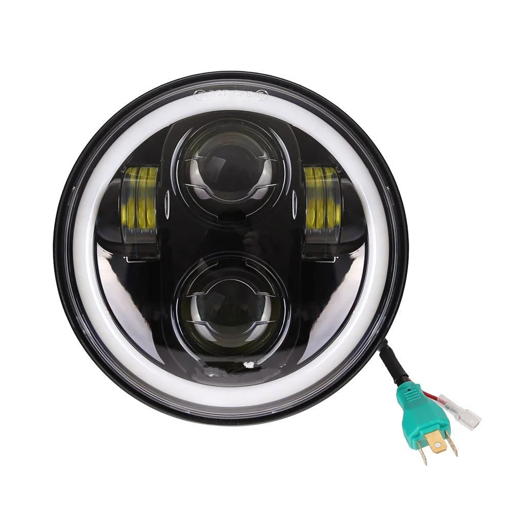 Halo Фара 5 3/4 &quotмотоцикл фара Гриль Крышка для Harley Sportster XL 883 1200 мотоцикл 75 головных