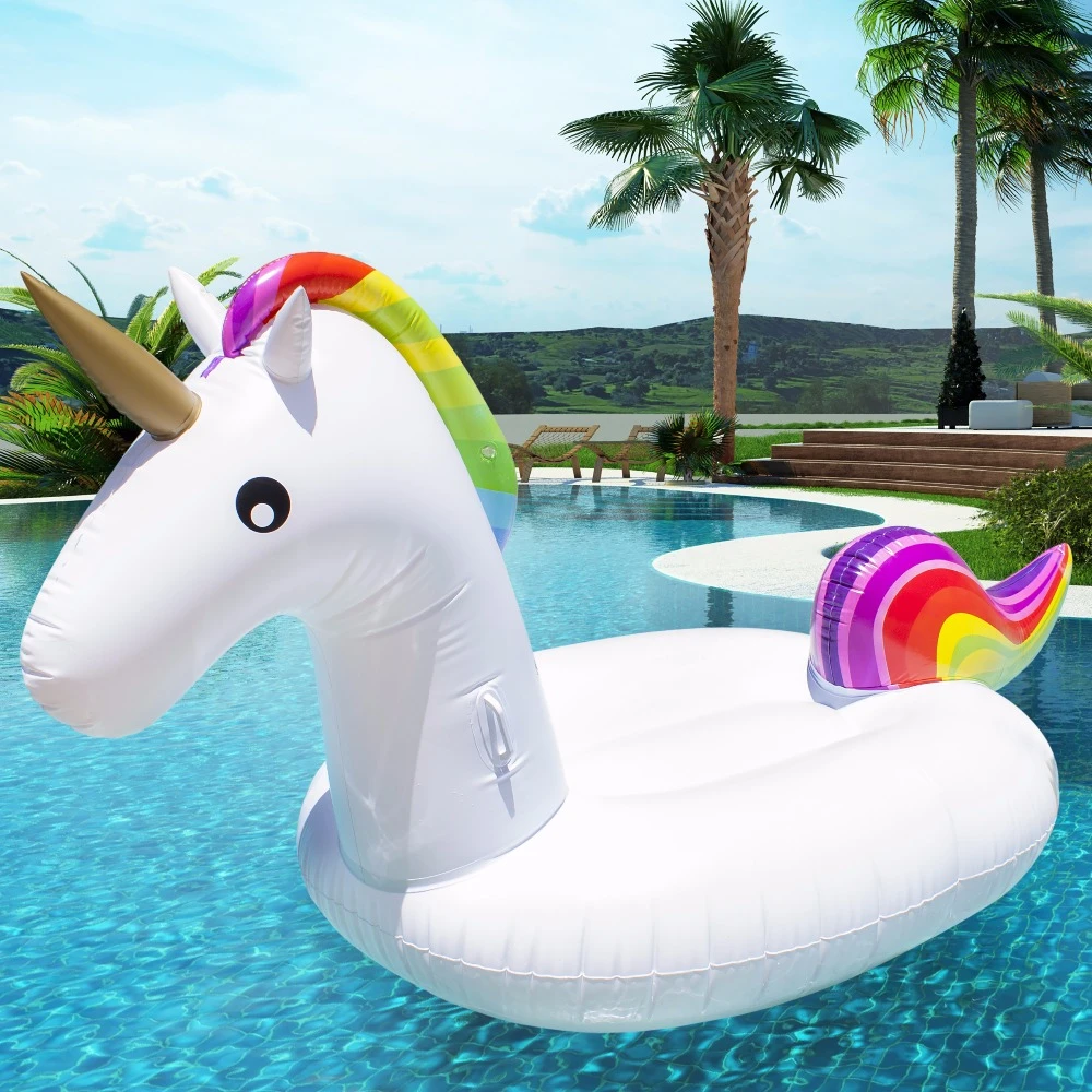 200cm Giant Inflatable Unicorn Pool Float For Adult Tube Raft Kid Swimming  Ring Float 2018 Summer Water Toy Party Supply Piscina - Swimming Rings -  AliExpress
