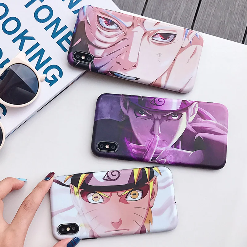 

Uchiha Obito Case for iphone 6 6s 7 8 plus X XR XS Max funda phone cases Newest Japan Anime Naruto soft TPU back cover Coque