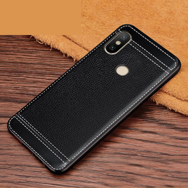 

For Xiaomi Redmi S2 Case 5.99'' PU Leather Texture Soft TPU Case For Fundas For Xiaomi Redmi S2 Cover Black TPU RedmiS2