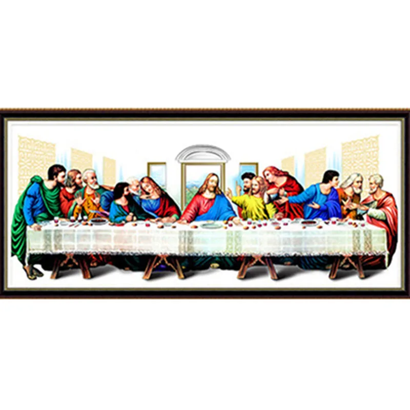 Full Round Drill 5D DIY Diamond Painting Character JesusThe Last SupperEmbroidery Cross Stitch Home Decor Living room painting (4)