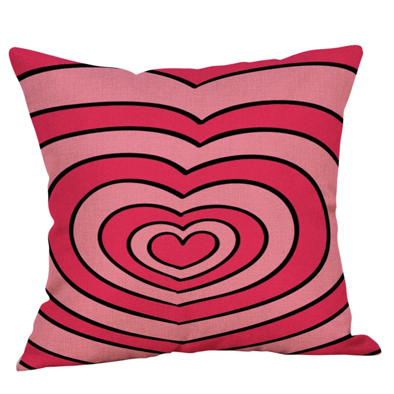 2019 NEW Happy Valentine's Day Throw Pillow Case Sweet Love Square Cushion Cover pillow covers decorative 40JA1806
