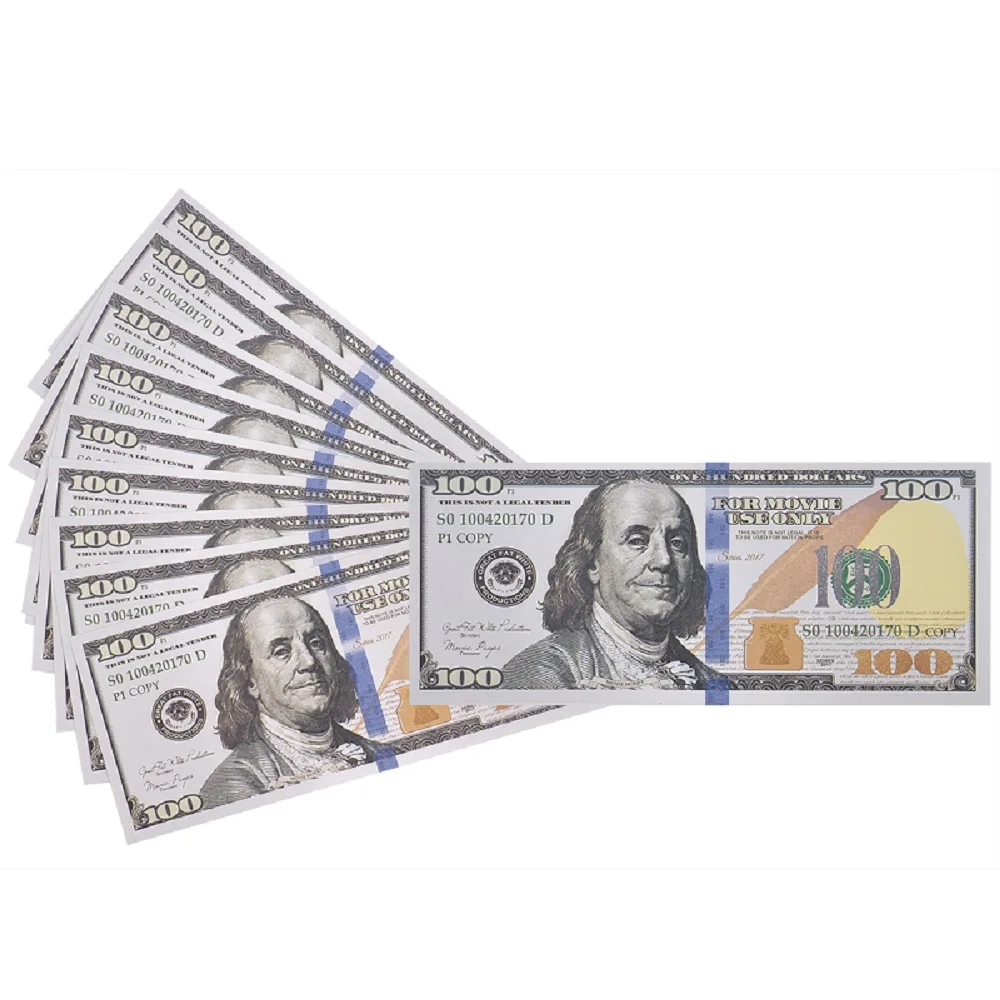 Fake Money 100 Pack Copy $100 One Hundred Dollar Bills ...