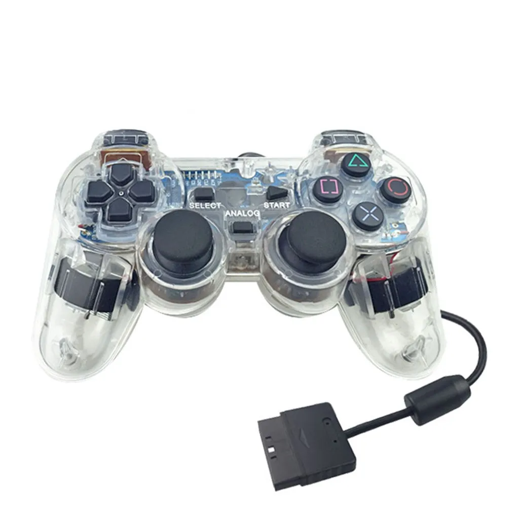 Проводной игровой контроллер для PS2, контроллер для sony Playstation 2, джойстик, геймпады для игровой станции, 2 сменный джойстик 521#2 - Цвет: CL