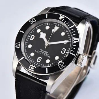 

Corgeut41mm Sterile Black Dial Beze Miyota /seagull Automatic mechanical wristwatches Sapphire Glass relogio masculino Automatic