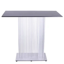 Modern minimalist glass bar table for household angle high foot stylish living room long Coffee bar