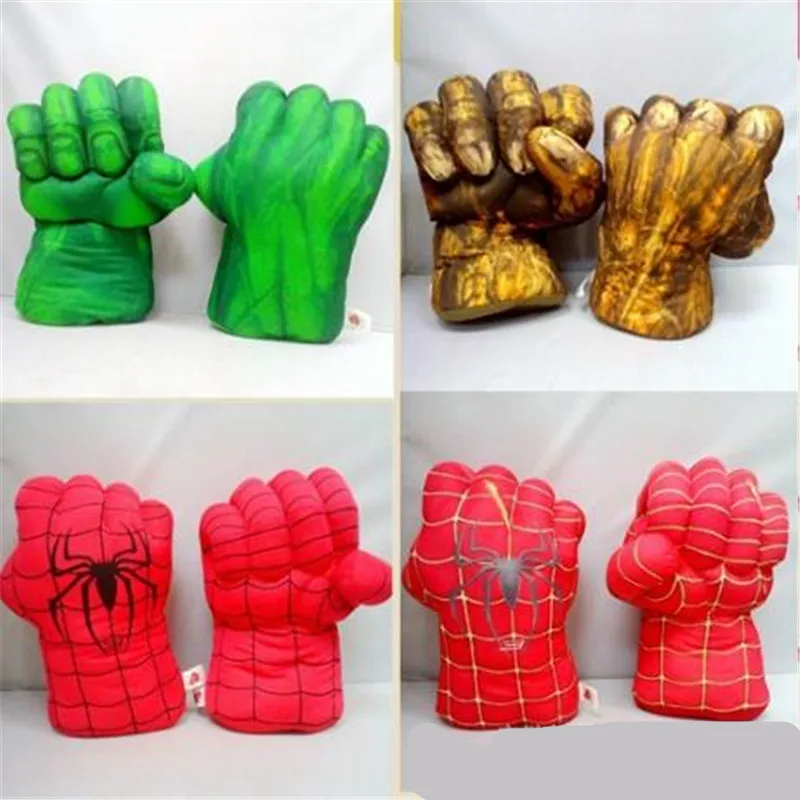 

Avengers Iron Man COSPLAY Fist Gloves Plush Toys Pros Boxing Super Hero Shredding Soft Plush Toys Caspress Toys Birthday Gift