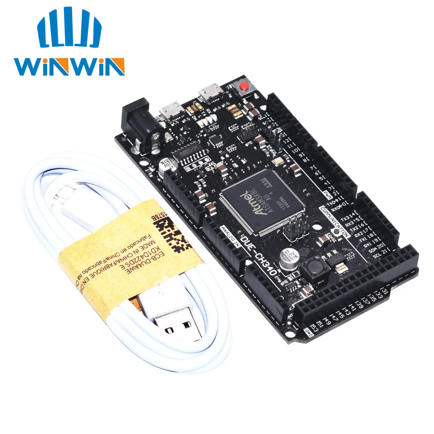 

5sets 5pcs Due R3 Board DUE CH340 ATSAM3X8E ARM Main Control Board with 50CM USB Cable