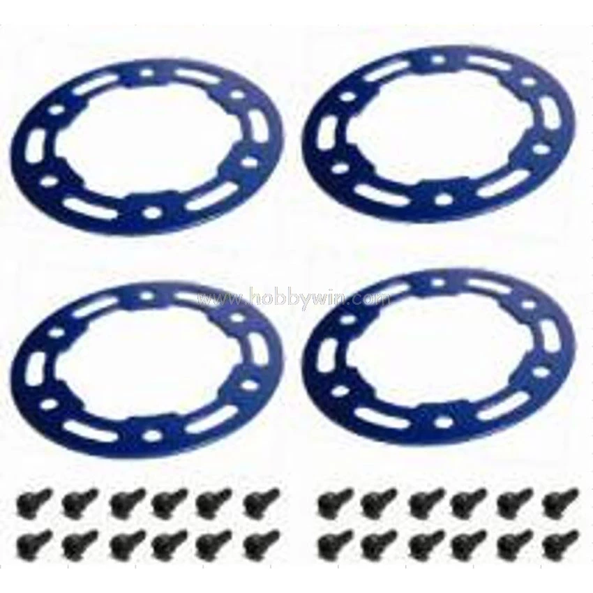 

HBX part 24967 Aluminum Wheel Frames 4pcs Mount Screws 1.5*4mm 24pcs for HAIBOXING 1/24 RC Off-Road Crawler Truck 2098B